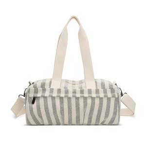 กระเป๋าผ้าแคนวาสลายทางลำลองความจุขนาดใหญ่สำหรับผู้หญิงทันสมัย - Product Image 2