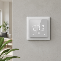 Termostato Inteligente WiFi HY516 Tuya 3A 16A con Pantalla Táctil, Controlador Digital de Temperatura para Calefacción por Suelo Radiante Eléctrico, Caldera de Gas