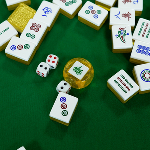 Customized Transparent Anti Peeping Acrylic Singapore <b>Mahjong</b> with Multiple Sizes and Sparkling <b>Mahjong</b> <b>Set</b> Design - Product Image 4