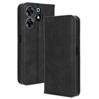 Housse en cuir PU rétro pour Tecno Spark 10 Pro K17 Stand Wallet Flip Folio Phone Case