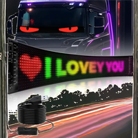 5V USB Devil's Eye voiture signe Animation Programmable LED défilement matrice Pixel panneau lumineux pour voitures et camions Condition nouveau