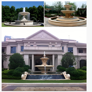 نوافير مياه رخامية كلاسيكية متعددة الطبقات للفلل الخارجية للبيع - Product Image 6