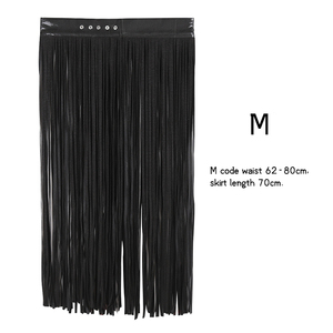 Vestidos largos de cuero con flecos, falda hula, ropa de bar, arnés corporal, lencería erótica, BDSM, sexo - Product Image 3