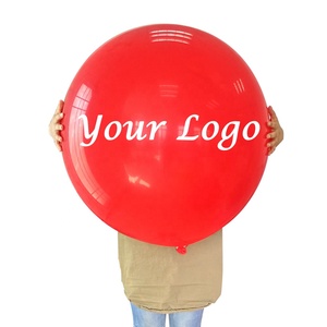 Grote 36 "<span class=keywords><strong>Latex</strong></span> Gedrukt Ontworpen Clear Transparante Ballon Met Wit Logo Ontwerp Afdrukken - Product Image 5