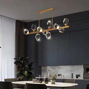 <span class=keywords><strong>VEKO</strong></span> Luster Esszimmer-Kronleuchter Moderner Rechteckiger Kronleuchter Kristall-Lampe für Zuhause Exklusiv - Product Image 6