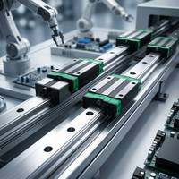 Rail linéaire industriel, bloc de guidage linéaire, chariot coulissant haute précision pour l'automatisation des machines CNC