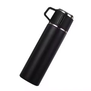 Bottiglia termica per <span class=keywords><strong>caffè</strong></span> riutilizzabile personalizzata <span class=keywords><strong>una</strong></span> <span class=keywords><strong>tazza</strong></span> confezione regalo con due coperchi tazze da tè set di tazze da tè sottovuoto in acciaio inossidabile 304 - Product Image 1