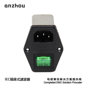 Anzhou EMI <b>Socket</b> Filter With Switch CW2C 3A T F2 For Electromagnetic Compatibility - Product Image 2