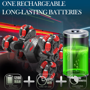 SOYANG Carro de Derrape con Control Remoto 2.4G, Wi-Fi y Función Sígueme, Giro 360°, Brazos Móviles, Eléctrico, Listo para Usar, para Edades de 2 a 14 Años - Product Image 2