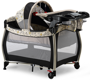 Culla da Viaggio Portatile Pieghevole Multifunzionale per <span class=keywords><strong>Neonati</strong></span>, Lettino da Comodino Grande per Cameretta Bambini e Esterni - Product Image 2