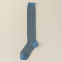 Bas d'été à hauteur de genou pour femmes Pile Gold Silver Wire Sparkling Knee Seamless Toe Long Tube Socks