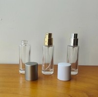 Flacons de parfum en verre ronds fantaisie de nouvelle conception en gros, 10 ml, 12 ml, 15 ml, avec pompe à col sans sertissage facile