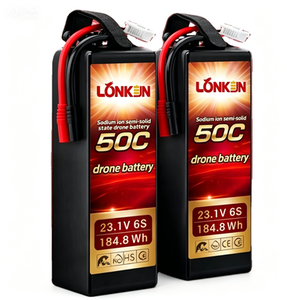 Batería de Iones de Sodio Termoestable para Drones, 22.2V 7000mAh 60C, Resistente al Fuego, para Drones de Búsqueda y Rescate - Product Image 1