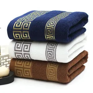 Custom 32S Cotton Bath Towel Jacquard Absorbent Cotton Bath Towel For Hotel