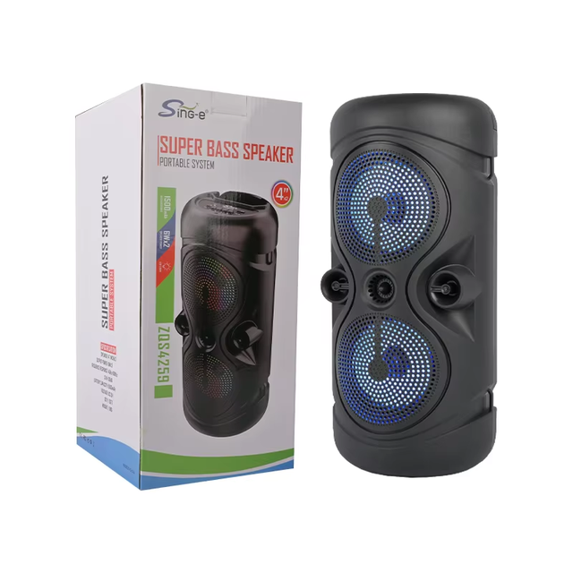 Factory SING-E ZQS4259 Factory Wholesale Convenient Mini Wireless USB Charging BT Speaker RGB LED Computer Home Theatre Speaker