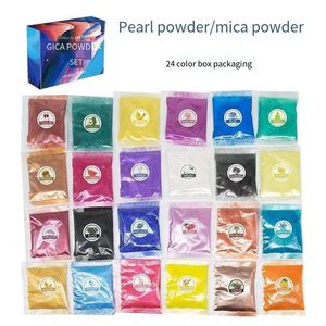 Polvo de perlas cruzadas, purpurina de sirena Ji, bricolaje, resina epoxi, bolsa de barro de cristal, 10g de polvo de mica - Product Image 2