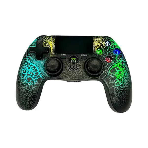 Drahtloser Controller kompatibel mit PS4 /PS4 Slim Pro-Konsole, Gaming-Fernbedienung mit Programmier-RGB-LED-Atmung