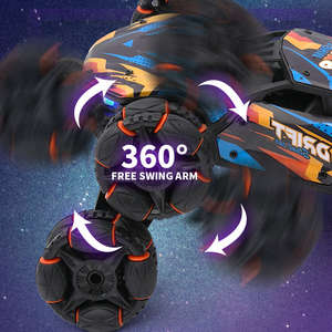 Vehículo de Plástico Giratorio Personalizado de Excelente Calidad, Auto Eléctrico Profesional para Niños de 8 Ruedas con Control Remoto RC de 4 Canales - Product Image 6