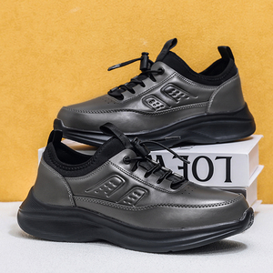 Nouvelles Chaussures de Marche et de Course Confortables en Cuir pour Hommes, Grandes Tailles US 15 16 EU 49 50, Baskets Sportives Décontractées à Lacets Rapides pour Usage Quotidien - Product Image 4