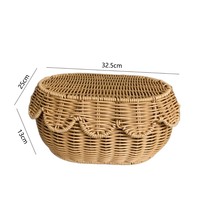 Panier de rangement en plastique style nordique avec couvercle pour collations, œufs, cosmétiques et bijoux – Meilleure vente