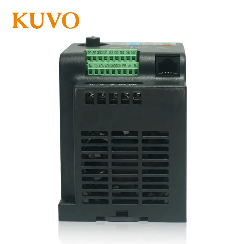 VFD ổ đĩa 0.75kw 1.5KW 2.2kw 4Kw 5.5KW chuyển đổi tần số 50Hz 60Hz AC điều khiển tốc độ động cơ biến tần-kuvo