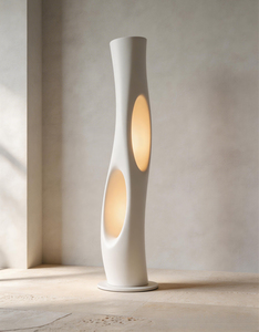 Lampe de sol LED moderne en PETG, lumière blanche froide E26, hauteur réglable, grande taille, style sculptural - Product Image 3