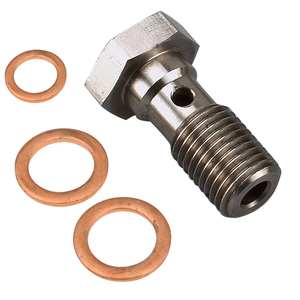 Custom 12Mm Banjo Fitting Motorcycle Aluminium Brake Banjo Fitting CNC Turning Part