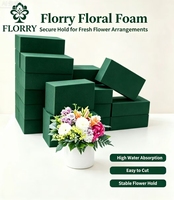 Busa bunga bentuk bata untuk florist, busa bunga segar