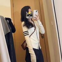 Cardigan personnalisé, veste en cachemire tricotée, pull en laine pour femme pour le début de l'automne, haut décontracté