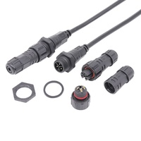 Câble d'alimentation AOHUA avec connecteur mâle-femelle à 2 broches, étanche, pour boîtier, solution de câblage par surmoulage