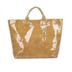 Sac de shopping durable et tendance avec fermeture éclair et poignée transparente facile à utiliser, sacs fourre-tout imperméables pour les voyages, le sport et le travail - Logo personnalisé - Product Image 1