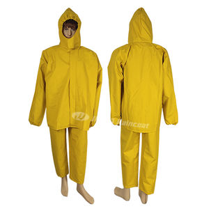 Custom Strong Durable Foul Wet Weather Gear Waterproof PVC Rain Suit Jacket <strong>Bib</strong> <strong>and</strong> <strong>Brace</strong> Heavy Duty <strong>Fishing</strong> Raincoat - Product Image 6