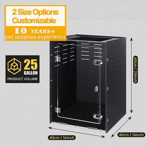 Acrylic Durable Eco-Friendly <strong>Reptile</strong> Enclosure Spider <strong>Terrarium</strong> Transparent Habitat for Tarantulas Lizards Snails <strong>Reptiles</strong> - Product Image 1