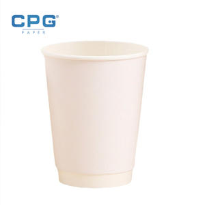 Vasos de Papel Biodegradables con Revestimiento de PLA Personalizados por el Fabricante, Vasos de Papel para Café Resistentes al Calor Desechables de 8oz y 12oz - Product Image 1
