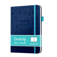 Agenda A5 en cuir non daté, journal quotidien, hebdomadaire, mensuel, carnet de notes pour affaires et école, planificateur de vie, journal à points, reliure cousue