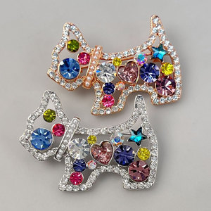 Cartoon Puppy Brooch Zinc Alloy Bezel Setting Women's Fashion Accessory Any Occasion - Product Image 4