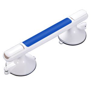 Wall Mounted Grab Bar Plastic Suction Cup Anti Slip Bathroom Safety Support 100kg Load Capacity Minimalist Design - Product Image 2