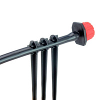 Soporte de Riego por Goteo con Varilla Fija de Plástico para Tubo Capilar 4/7, Accesorios para Cabezal de Goteo, Microaspersor Giratorio