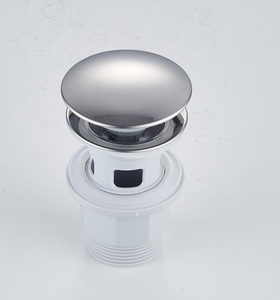 Phòng tắm lưu vực cống Chrome mạ màu xám lớn che ngăn chặn tắc nghẽn Pop Up bồn rửa cống với tràn - Product Image 2