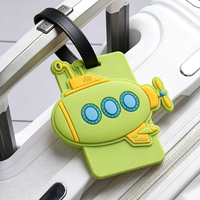 Étiquettes de bagages en PVC personnalisées de forme créative, étiquettes de sac en silicone 3D personnalisées, étiquettes d'identification de valise uniques