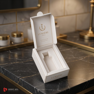 Boîte à fermeture magnétique personnalisée, boîte rigide de luxe pour cosmétiques et bijoux, boîtes en carton rigide avec revêtement UV, finition en relief/feuille d'aluminium, emballage plat - Product Image 3