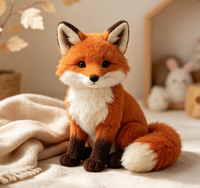 Peluche Renard Rouge Personnalisée à Faible MOQ, Fabrication OEM ODM, Mignonne Poupée Renard en Peluche, Échantillon Rapide pour Enfants