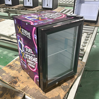 Mini glacière commerciale à température unique 21L petit réfrigérateur conçu en usine sur mesure pour la bière boissons énergisantes affichage de supermarché
