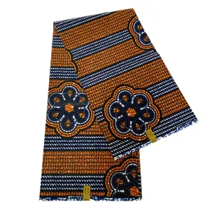 Pagne Cire Néerlandais Tissu Africain Java Imprimé Batik Textiles 95GSM