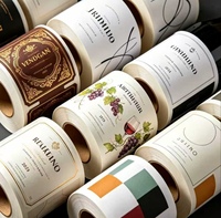Nouvelles étiquettes holographiques personnalisées pour vin, bière et whisky, faible MOQ, forme sur mesure, autocollants écologiques, adhésifs, conformes aux normes alimentaires européennes, étanches