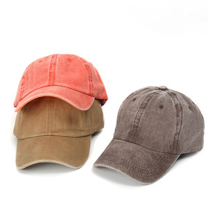 Gorro de sarga de algodón teñido con pigmento de algodón 100%, gorros lisos de estilo vintage, gorro lavado - Product Image 1