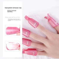 Clips réutilisables en plastique pour dissolvant de vernis à ongles en gel (lot de 10) – Idéal pour la manucure en salon – Vente chaude