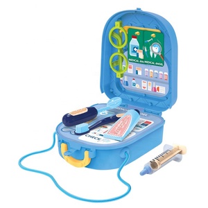 2 in 1 11 pezzi educativi fai finta di giocare borse a tracolla carine tavolo medico valigia portatile medico giocattoli per bambini - Product Image 4
