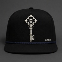 Casquette Trucker 5 Panneaux Vintage Personnalisée avec Broderie, Visière en Mousse et Filet, Style Urbain Chicano Côte Ouest, Vente en Gros