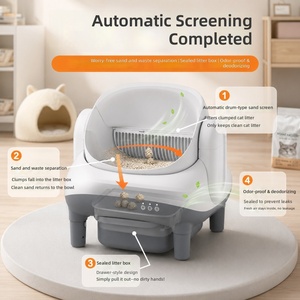 Nuova Lettiera Intelligente Completamente Automatica per Gatti, Toilette Aperta con Design Hands-Free, Meccanismo di Pulizia Elettrico, Capacità 76L, Facile da Pulire - Product Image 4